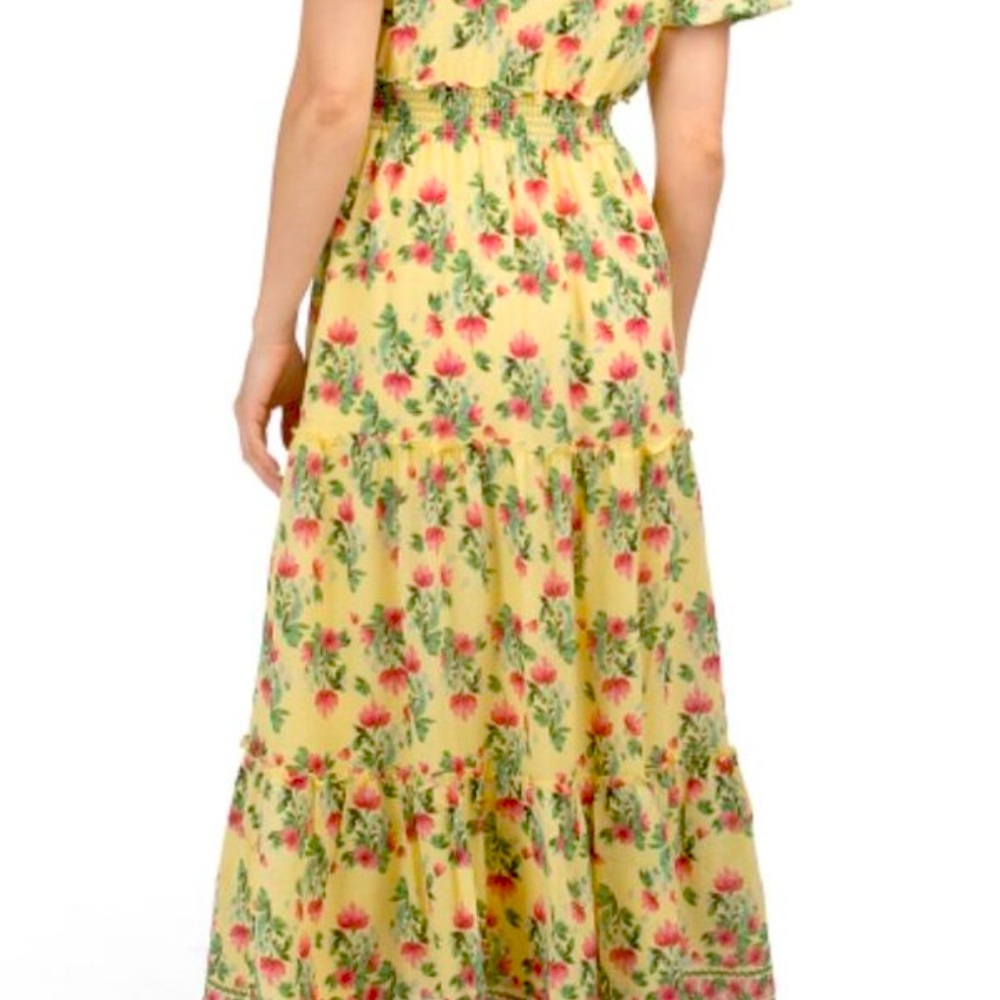 Max studio Floral Yellow Dress - Picture 3 of 4